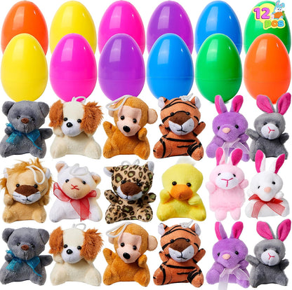 💎 50% DE RÉDUCTION ! 💎 Une Surprise dans Chaque Œuf 🥚 – 12/24/36 Mini Peluches Uniques, Couleurs Vives & Sans Bonbons 🐰✨