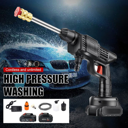 1 🔫 50% DE RÉDUCTION ✨ Pistolet à Eau Haute Pression Sans Fil — Nettoyage Partout 🌊