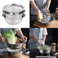 🔪 56% DE RÉDUCTION ! ✨ Ensemble 3-en-1 Bols Inox – Découpe, Égouttage & Cuisson, Compact & Multifonction ⏱️