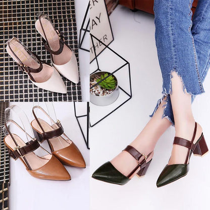 💎 -50% SUR SANDALES FEMME À TALON HAUT ! 💎 Bout Pointu, Talon Bloc Stable de 6cm & Respirantes ✨