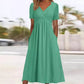 🎉 Soldes 2026 — Plus de 45 000 vendues 👗 Robe Longue Femme Col V Manches Courtes 🌸
