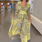 🎁 60% DE RÉDUCTION ! 🌼 Nouveauté 2026 | Robe Longue à Cordon Fleuri – Élégance Estivale Naturelle 🌿✨