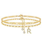 🌟 PROMO LIMITÉE 50% DE RÉDUCTION ! 🌹 Bracelet de Cheville Doré Superposé pour Femmes – Élégant, Pailleté & Réglable ✨