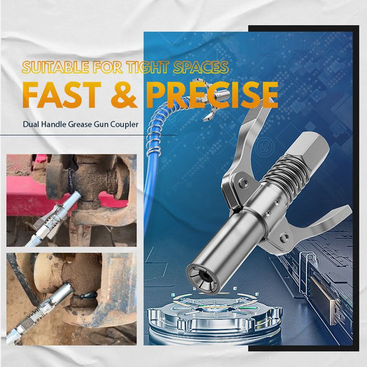 📢📢50% DE RÉDUCTION !!! ✨Coupleur de Graisseur à Double Poignée à Haute Pression