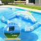 ☀️ PROMO LIMITÉE 50% DE RÉDUCTION ! 🌊 Chaise Longue Gonflable Piscine – Double, 208cm, 159kg, Porte-Gobelets 🏖️