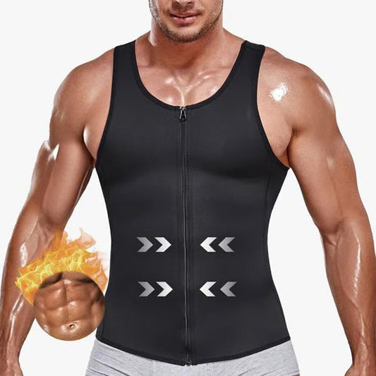 💎 50% DE RÉDUCTION ! 💎 Gilet d’Entraînement Ventre Plat pour Homme – Fermeture Éclair, Compression Ciblée & Effet Amincissant Immédiat 💪🔥