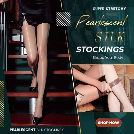 ✨Nouveaux arrivages - 50% de réduction✨Collant de soie nacrés