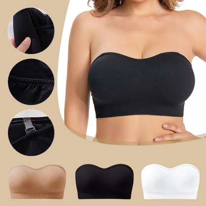 💎 -50% SOUTIEN-GORGE BANDEAU ! 💎 Sans Armature, Bretelles Amovibles & Confort Absolu (M-2XL)