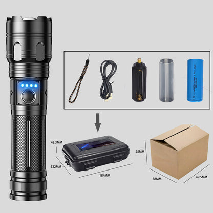 📢📢50% de réduction !! ⏰ 🔦 Lampe de poche d'extérieur portable multifonction avec zoom