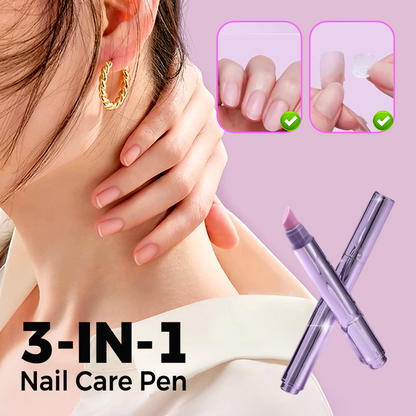 💅【50% DE RÉDUCTION】Stylo de Soin des Ongles 3-en-1 – Huiles naturelles de camélia & jojoba, parfum floral 4-6h, application précise 🌸✨
