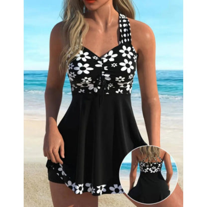 💎 50% DE RÉDUCTION ! 💎 Maillot de Bain Tankini à Imprimé Floral avec Boyshort – Séchage Rapide, Bretelles Réglables & Couverture Confortable 🌺☀️