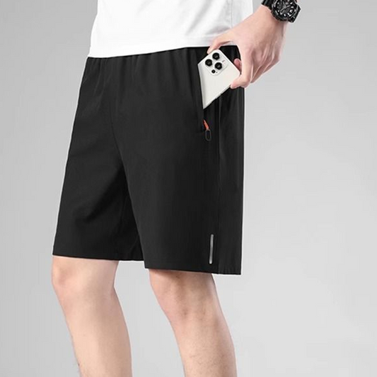 🩳 PROMO LIMITÉE 50% DE RÉDUCTION ! 💥 Short Élastique Homme – Poches Zippées, Taille Ajustable, Respirant ✨