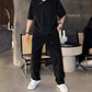 🎁 Black Friday -60% ! Nouveau Costume 2 Pièces Homme 2025 – Chemise Courte + Pantalon Large Élégant ✨🩳