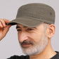 🧢 50% DE RÉDUCTION ! ✨ Casquette de Baseball Vintage à Visière Plate – Style Militaire, Coton, Rembourré 🍂