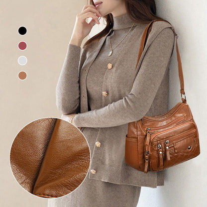 👜 PROMO LIMITÉE 50% DE RÉDUCTION ! ✨ Sac à Bandoulière Femme – Cuir PU, Multi Poches, Bandeau Réglable 🌸
