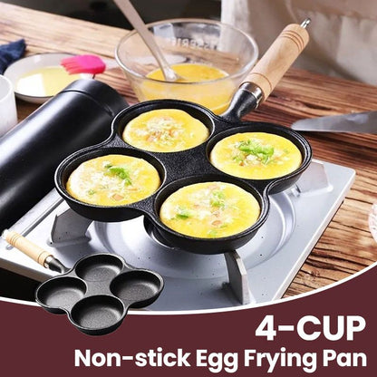 🥚 60% de réduction ! 🍳 Poêle à Œufs Antiadhésive – 4/5 Tasses, Fonte Durable & Cuisson Uniforme 👨🍳