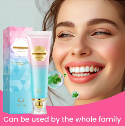 🔥🦷 Achetez 1, obtenez 1 gratuit 💖 Dentifrice bicolore à la niacinamide – Blanchiment sans sensibilité, haleine fraîche & résultats en 7 jours ! 🌸✨
