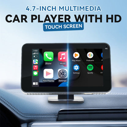 💎 50% DE RÉDUCTION ! 💎 Lecteur Multimédia pour Voiture 4,7" – Écran Tactile HD, Bluetooth 5.0 & Caméra de Recul USB 🚗🎧