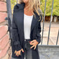 🍂💕Veste mi-longue pour femme avec double boutonnage et revers