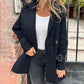 🍂💕Veste mi-longue pour femme avec double boutonnage et revers