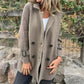 🍂💕Veste mi-longue pour femme avec double boutonnage et revers