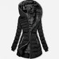 🧥 60% DE RÉDUCTION ! ❄️ Manteau d'Hiver Femme Mi-Long - Capuche et Doublure Polaire, Confort Chaud et Style Urbain pour Temps Froid 🏙️📦