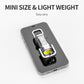 Mini lampe de poche porte-clés multifonctionnelle avec clip