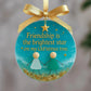 Ornement de Noël en Verre de Mer - Symbole d’Amitié