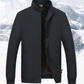 📢📢65% de réduction！！！  Veste zippée chaude unie pour homme – 💪 Anti-froissement, coupe-vent, imperméable à la pluie et à la neige !