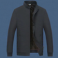📢📢65% de réduction！！！  Veste zippée chaude unie pour homme – 💪 Anti-froissement, coupe-vent, imperméable à la pluie et à la neige !
