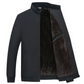 📢📢65% de réduction！！！  Veste zippée chaude unie pour homme – 💪 Anti-froissement, coupe-vent, imperméable à la pluie et à la neige !