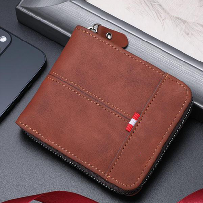 👛 PROMO LIMITÉE 50% DE RÉDUCTION ! ✨ Portefeuille Carré Vintage Décontracté pour Homme – Design Rétro, Grande Capacité, Léger 🎩