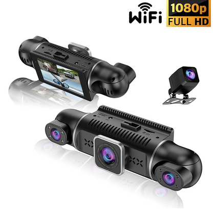 🔥 DERNIER JOUR – 50 % de réduction ! Caméra de Tableau de Bord Full HD 1080P avec Vision Nocturne & 4 Caméras à 360° 🚗🌙