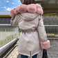 ✨ Nouvelle Doudoune Parka Femme • Col Fourrure Amovible ✨Luxe tactile, style renouvelable 🎀