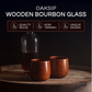 🔥Soldes 2025🔥Verre à boire artisanal et carbonisé - Verre à bourbon en bois original