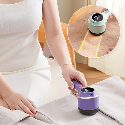 💎 50% DE RÉDUCTION ! 💎 Épilateur à Peluches 3 Vitesses avec Écran LED – 6 Lames, Aspiration Intégrée & Recharge USB-C ✨👕