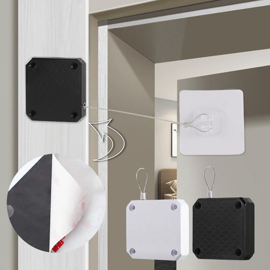 🔄 50 % DE RÉDUCTION MAINTENANT ! ✨ Lot de 2 ferme-portes automatiques à câble - Aucun perçage nécessaire et installation facile pour tous les types de portes 🚪📦