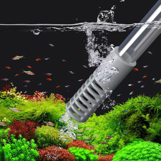 💦 PROMO 50% Siphon pour Aquarium - Nettoyage Gravier avec Régulation Débit, 2 Têtes Incluses - Sécurisé pour Poissons, Facile à Utiliser 🐠