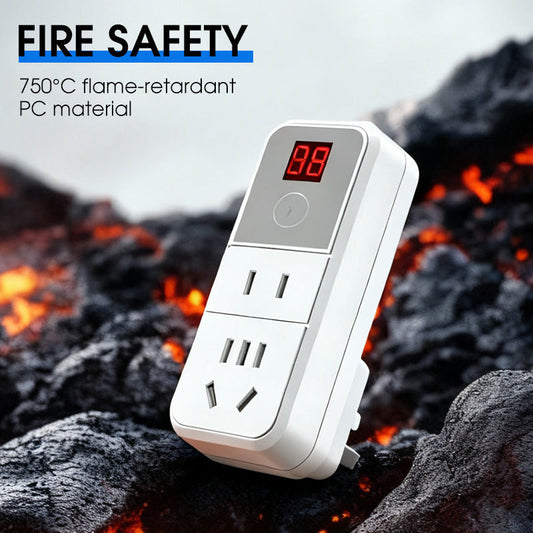 🔥 50% DE RÉDUCTION ! ✨ Prise à Minuterie Numérique - Programmation 24H, Arrêt Automatique après Charge, Mémoire des Réglages, Sécurité Enfant Intégrée ⚡🏠