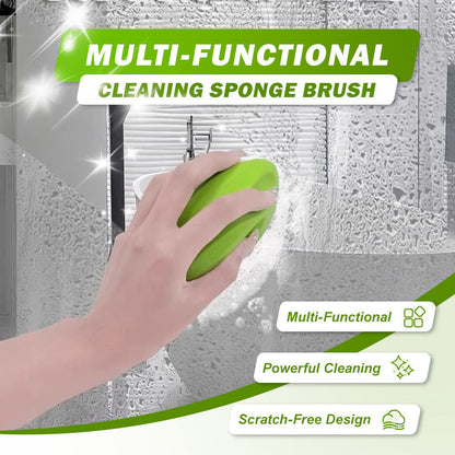 🔥 57% DE RÉDUCTION ! ✨ Brosse Éponge Multifonctionnelle Anti-Rayures - Nettoyage Profond sans Produits Chimiques, Poignée Ergonomique Antidérapante 🧽✨