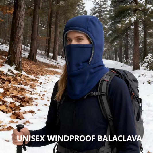 🧣 PROMO 50% Cagoule Coupe-Vent Polaire - Protection Visage Intégrale, Respirante et Chaude - Compatible Casque de Ski, Homme Femme 🔥