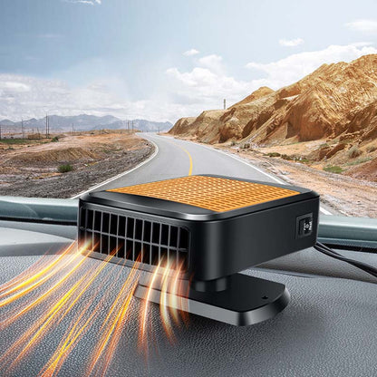 🚗 50% DE RÉDUCTION LIMITÉE! ✨ Chauffage & Dégivreur Portable pour Voiture - Décongèlement Rapide avec Alimentation USB/Allume-Cigare et Design Compact 🔌❄️