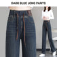🔥 50% DE RÉDUCTION ! ✨ Jean Femme Taille Haute Coupe Droite - Ceinture à Cordon Réglable, Version Molletonnée ou Cheville, Tissu Élastique Confortable 👖✨