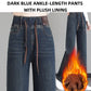 🔥 50% DE RÉDUCTION ! ✨ Jean Femme Taille Haute Coupe Droite - Ceinture à Cordon Réglable, Version Molletonnée ou Cheville, Tissu Élastique Confortable 👖✨