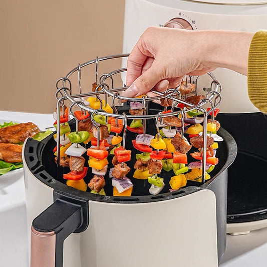 🎉 Soldes 2026 — Plus de 53 000 Vendus !🍗Grilles Cuisson Inox 316 – Multi-niveaux, Antiadhésives, Compatibles Friteuse à Air ✨