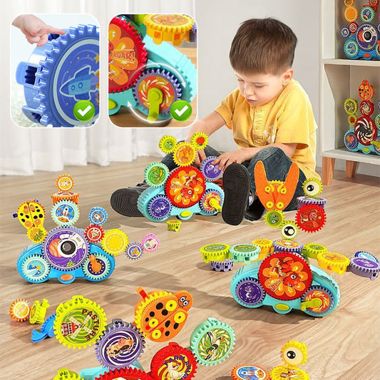 🔥 50% DE RÉDUCTION ! ✨ Jeu de Construction Électrique Transformable - Mouvement Dynamique, Stimule la Créativité, Apprentissage STEM Ludique 🔧✨