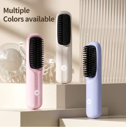 🔥 60 % de réduction ! ✨ Peigne lisseur sans fil à ions négatifs – Portable, rechargeable USB & doux pour tous les cheveux 💇‍♀️⚡