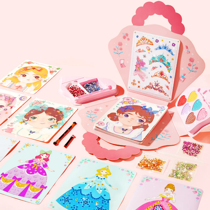 💎 50% DE RÉDUCTION !!! 💎 Ensemble de Jeu d'Habillage et de Maquillage de Princesse Fantastique 3-en-1 – Un Cadeau Que Les Filles Rêvent de Recevoir 🎁👑