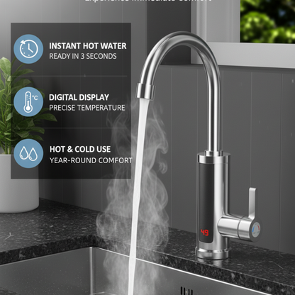 🚿 Limite 50 % de réduction – Robinet chauffe-eau instantané sans réservoir ! ⚡