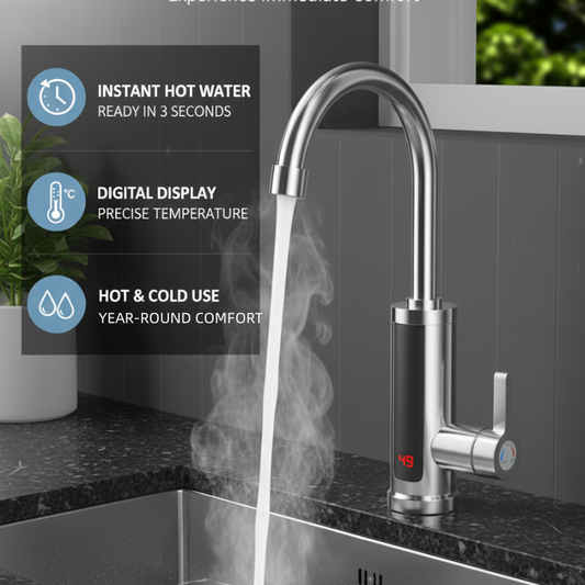 🚿 Limite 50 % de réduction – Robinet chauffe-eau instantané sans réservoir ! ⚡